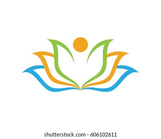 Human character logo sign
