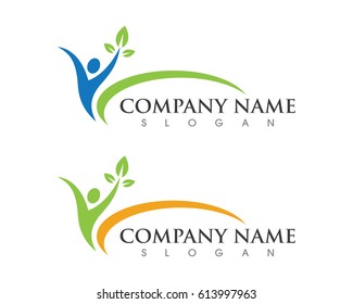 Human character logo sign