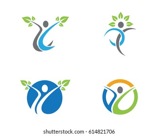 Human character logo sign