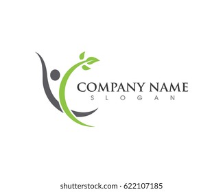 Human character logo sign