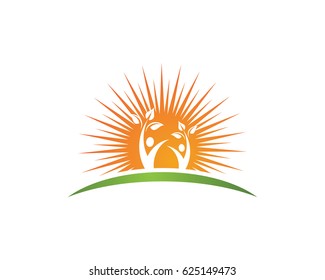 Human character logo sign