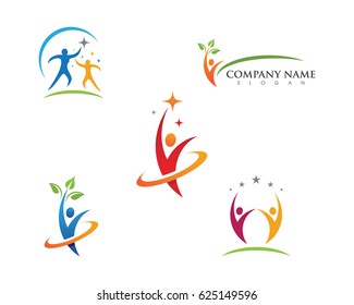 Human character logo sign