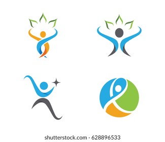 Human character logo sign