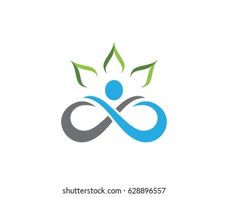 Human character logo sign