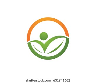 Human character logo sign