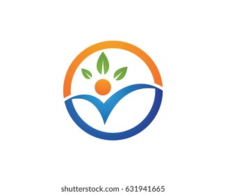 Human character logo sign