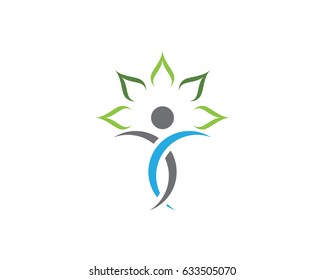 Human character logo sign