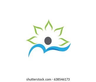 Human character logo sign