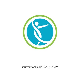 Human character logo sign