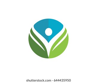 Human character logo sign