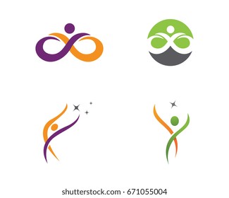 Human character logo sign