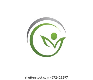 Human character logo sign