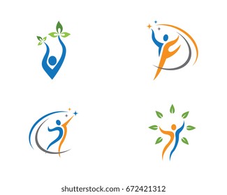 Human character logo sign