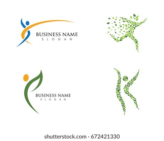 Human character logo sign