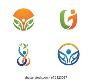 Human character logo sign