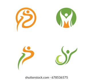 Human character logo sign