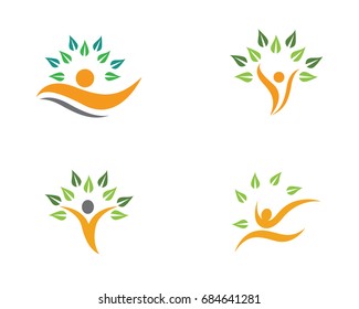 Human character logo sign