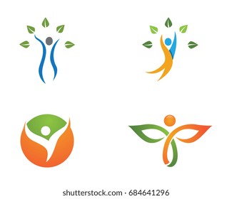 Human character logo sign