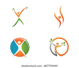 Human character logo sign