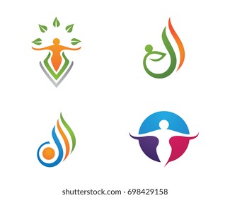 Human character logo sign