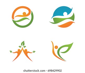Human character logo sign