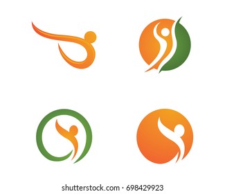 Human character logo sign