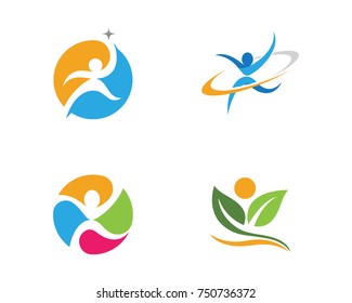 Human character logo sign