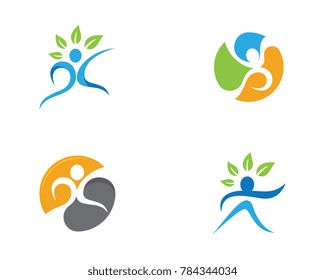 Human character logo sign