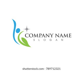 Human character logo sign