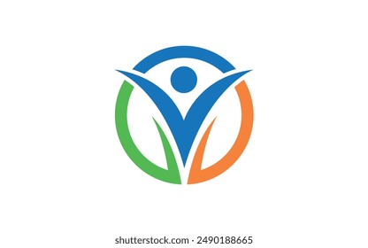 Human character logo sign design