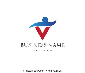 Human character logo sign Health care logo sign
