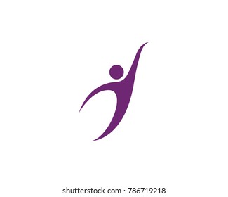 Human character logo sign Health care logo sign