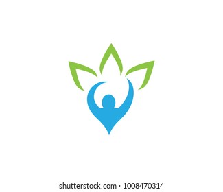 Human character logo sign illustration vector design