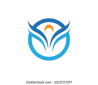 Human character logo sign illustration vector design