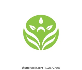 Human character logo sign illustration vector design
