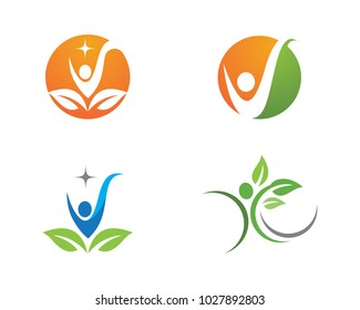 Human character logo sign illustration vector design