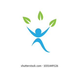 Human character logo sign illustration vector design