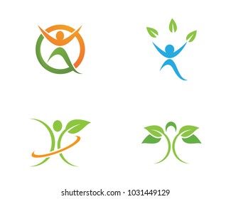 Human character logo sign illustration vector design