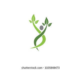 Human character logo sign illustration vector design