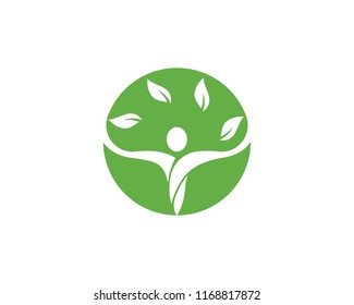 Human character logo sign illustration vector design