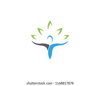 Human character logo sign illustration vector design