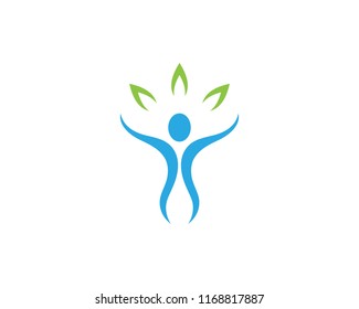 Human character logo sign illustration vector design