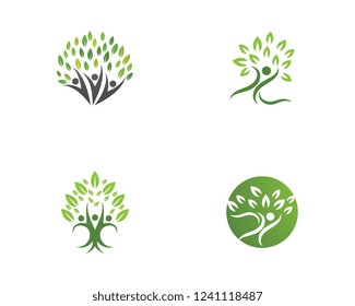 Human character logo sign illustration vector design