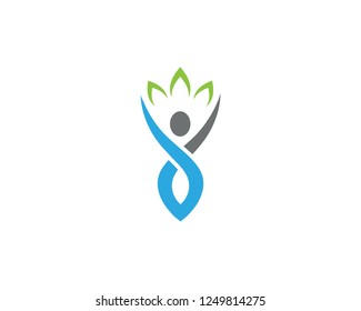 Human character logo sign illustration vector design