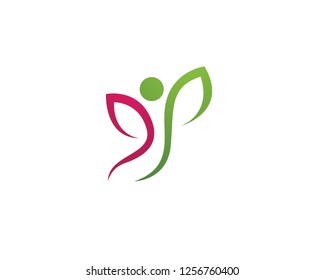 Human character logo sign illustration vector design - Vector