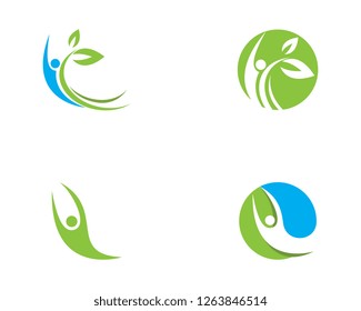 Human character logo sign illustration vector design