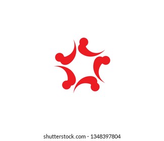 Human character logo sign illustration vector design