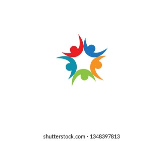 Human character logo sign illustration vector design