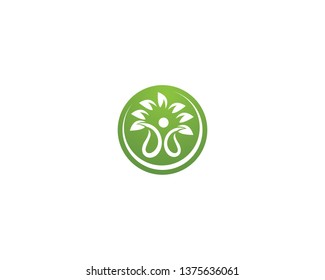 Human character logo sign illustration vector design