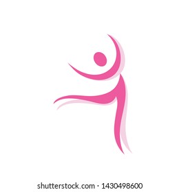 Human character logo sign illustration vector design